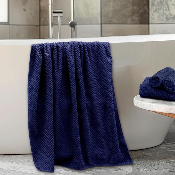 COTTON CRAFT Waffle 6 Piece Towel Set - Image 4