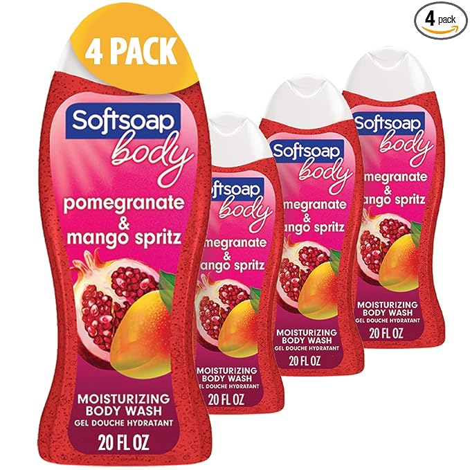 Softsoap Body Wash, Pomegranate & Mango Spritz Body Wash, 20 Fl Oz by Home
