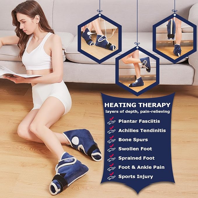 CAMECO 1 Pair Foot Heating Pad for Feet Neuropathy, Heated Foot Warmers for - Image 7