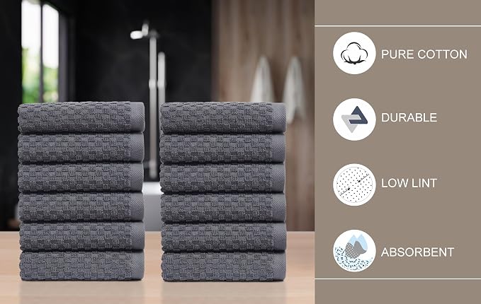 COTTON CRAFT Euro Spa Waffle Wash Cloth - Image 4