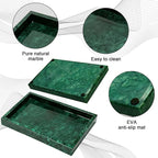 Pure Natural Marble Tray for Bathroom, Sink. Cosmetics, toiletries, etc. can be - Image 3