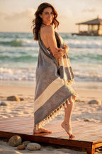 Bazaar Anatolia Turkish Beach Towel – 100% Cotton, Quick Dry, Lightweight and - Image 2