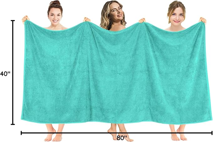 American Soft Linen 100% Cotton 600 GSM Turkish 40x80 Oversized Bath Towel Sheet - Image 8