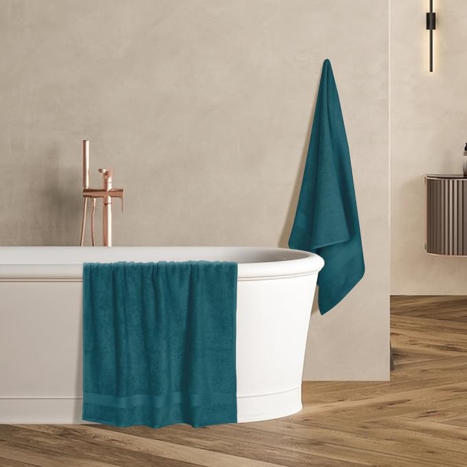 GLAMBURG Premium Cotton 4 Pack Bath Towel Set - Image 5