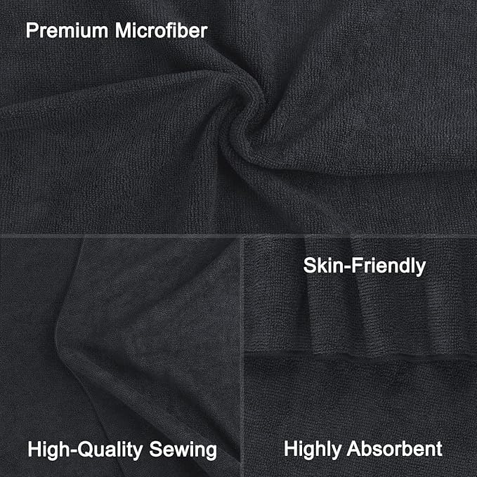 Orighty Black Salon Towel, Spa and Home Hair Care - Image 3