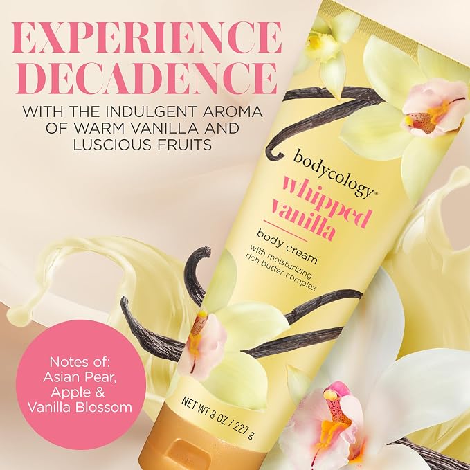 Bodycology Shea Butter Body Cream, Whipped Vanilla, 8 oz - Image 2