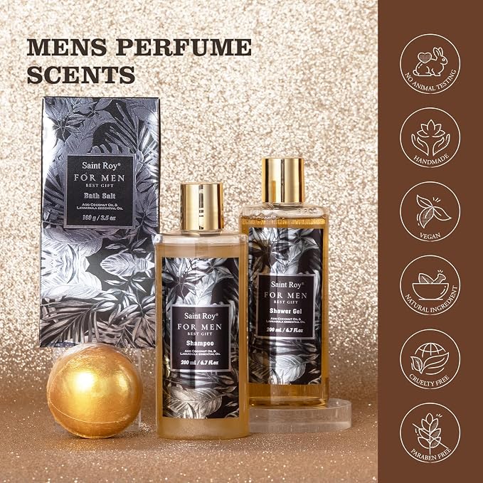 Gift for Dad Spa Gifts for Men, Bath & Body Kit, Spa Gift Set, Man Spa Basket - Image 5