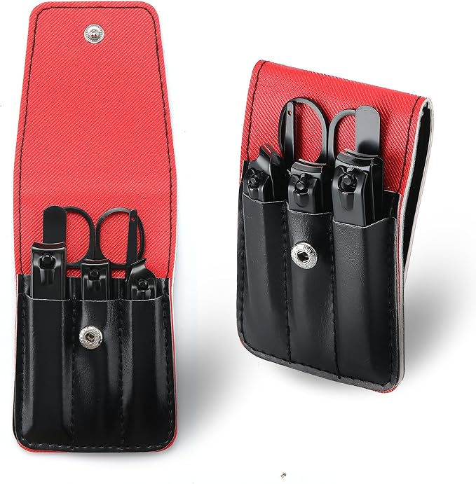 Cool Manicure Set for Men, Nail Clipper Grooming Kit for Teen Boy, Small Gift by Insaizom