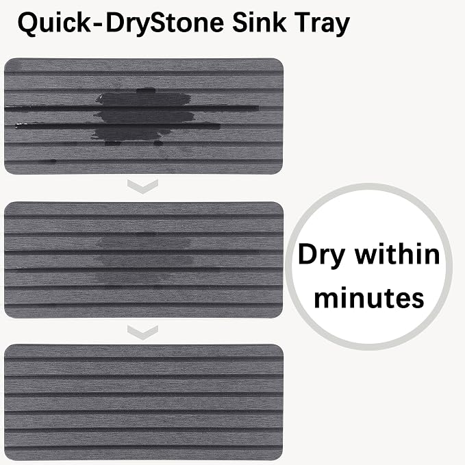 NiuYichee 2 PCS Water Absorbent diatomite Coasters, 9.5" x 4" Water Absorbing - Image 5