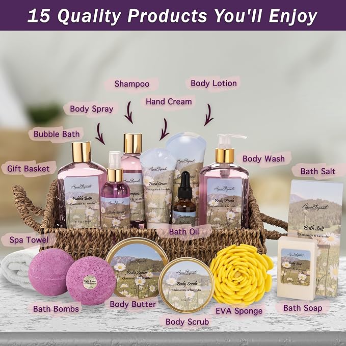 Aqua Elegante Bath Spa Gift Set - Image 2