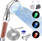 FASTRAS LED Shower Head with Handheld, High Pressure Shower Head with Hose by FASTRAS