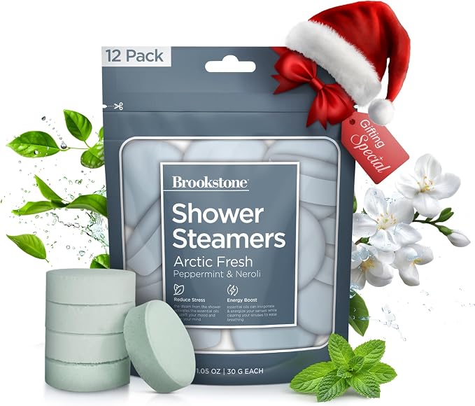 Brookstone Shower Steamers Aromatherapy 12 Tablets by Brookstone