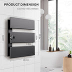 K&KALONZO Electric Towel Warmer, 18.35" W x 22.8" H Wall-Mounted Towel Heater - Image 7