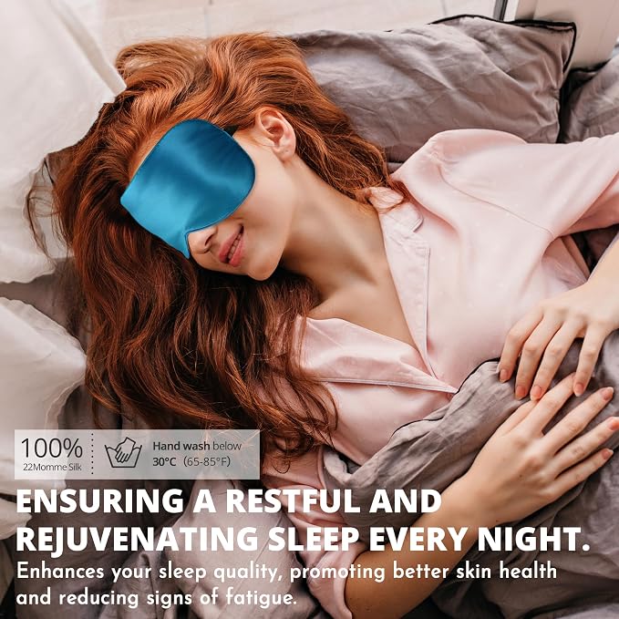 Silk Sleep Mask 100% 22 Momme Mulberry, Sleep Eye Mask - Image 5