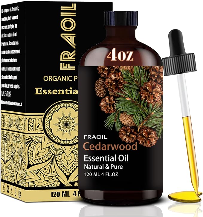Cedarwood Essential Oil, Cedarwood Oil 4 Fl Oz 120ML by FRAOILESSENTIALOIL