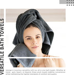 600 GSM 100% Cotton Bath Towels, Highly Absorbent, Quick Dry, 4 Pieces Combed - Image 5