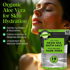 Aromasong Dead Sea Salt with Organic Aloe Vera, Spa Bath Salts, 19 Lbs Fine - Image 3