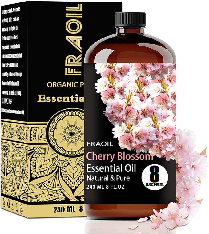 Cherry Blossom Essential Oil, Cherry Blossom Oil 8 Fl Oz 240ML by FRAOILESSENTIALOIL