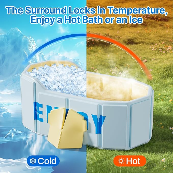 Portable Foldable Bathtub, Freestanding Bathtub No Installation, Bathroom SPA - Image 6
