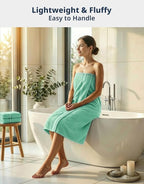 LANE LINEN Luxury Bath Towel Set of 12 – 100% Mercerized Cotton Towels - Image 2