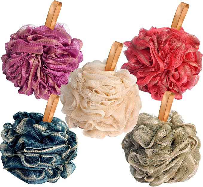 Fishent Shower Sponge Shower Loofah, Body Wash Loofah Sponge Body Scrubber - Image 9