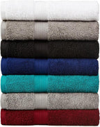 Amazon Basics 6-Piece Fade-Resistant 100% Cotton Towel Set, Soft and Absorbent - Image 3