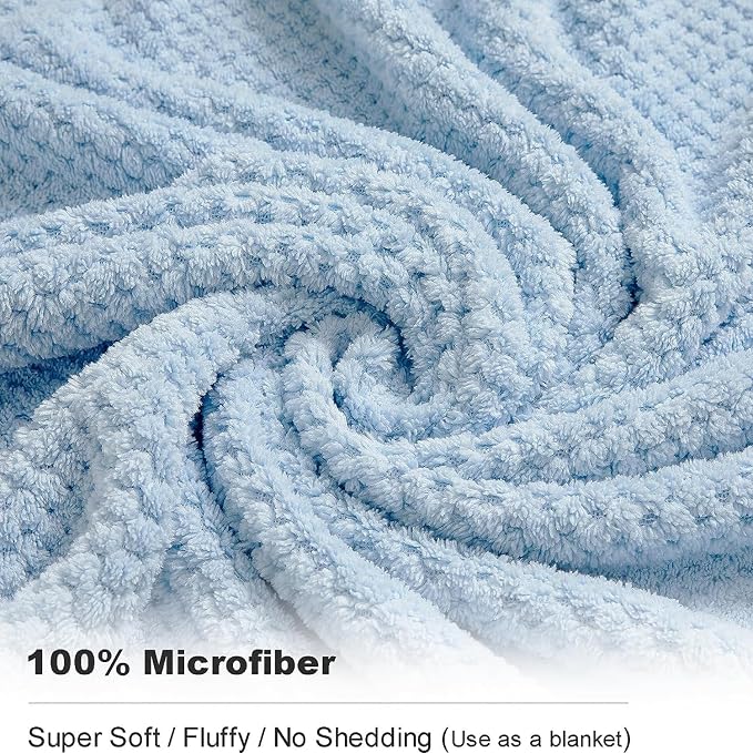 8-Piece Bath Towel Set, 2 Extra Large Bath Towel Sheets, 2 Hand Towels and 4 - Image 2