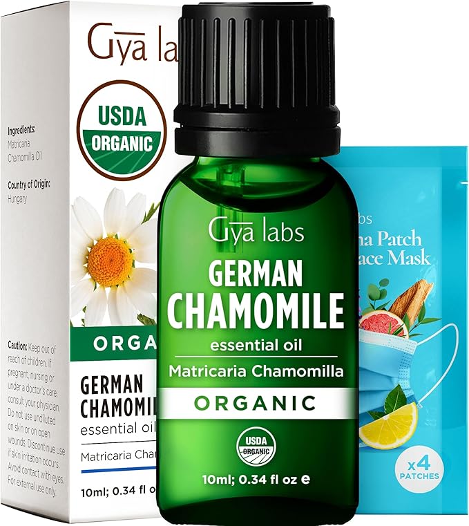 Gya Labs Organic German Chamomile Essential Oil by GyaLabs