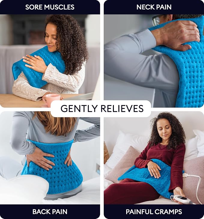 GENIANI Electric Heating Pad for Back Pain & Cramps Relief, Electric Throw - Image 2