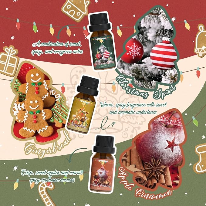 ARVIDSSON Christmas Fragrance Oil Set, Winter Essential Oils - Image 3