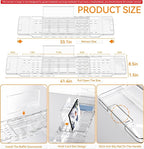 Yieach Luxury Clear Acrylic Bathtub Tray - Image 3