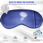Cooling Sleep Mask w/Gel Eye Mask, Silk Eye Mask - Image 2