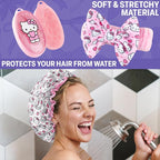 Hello Kitty Sanrio Shower Accessories Set, Kawaii Toiletry Bag - Image 3