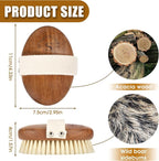 SAMEBUTECOBody Brush Solid Acacia Wood Boar Bristles Bath Brush - Image 2