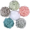 BTYMS 6 Pcs Shower Pouf 60g Bath Loofah Shower Sponge Loofahs Exfoliating Mesh by BTYMS