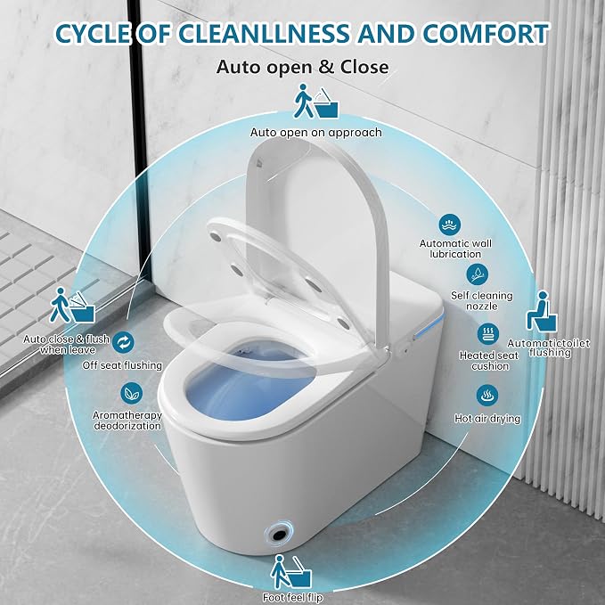 TDH Smart Toilet, One Piece Bidet Toilet - Image 2