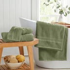 Springtree Home Luxury Viscose from Bamboo Bath Towel Set of 4 | 35% Viscose - Image 8