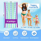 JML Custom Beach Towel with Name, Personalized Microfiber Beach Towel with Name - Image 3