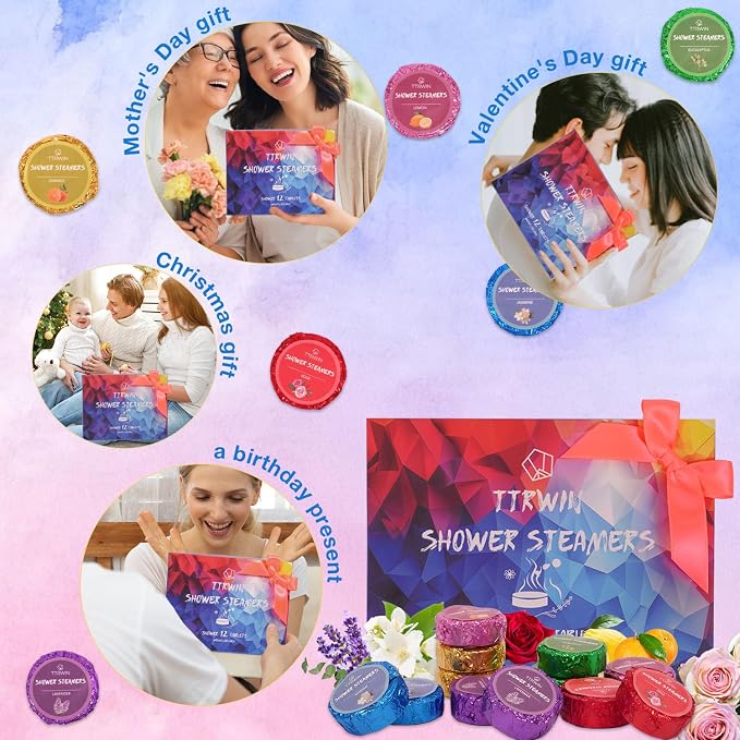 Shower Steamers Aromatherapy 12 Pack Shower Bombs - Image 6