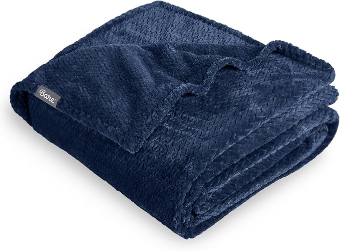 Bare Home Textured Fleece Blanket by BareHome