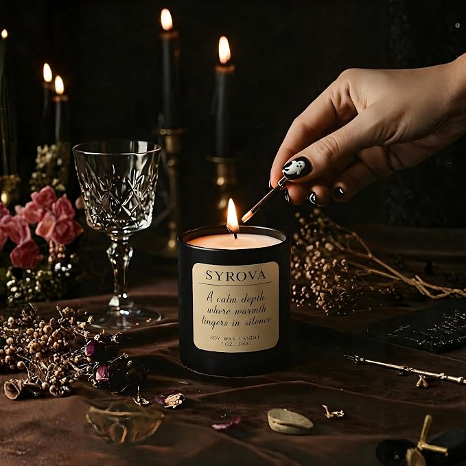 Lavender & Sandalwood Candle, Luxury Scented Soy Candle 7oz, Calming Relaxing - Image 6