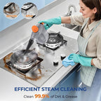 Steam Cleaner, Pressurized Handheld 13pcs Multi-Purpose Natural Deep Cleaning - Image 2