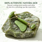 Jade Roller and Gua Sha Set for Face & Body – 4-Piece Authentic Jade Facial - Image 9