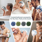 Rnoafmu Shower Loofah Bath Sponge, 60G Loofah Exfoliating Body Scrubber - Image 7