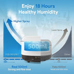 ASAKUKI Essential Oil Diffuser for Home, 500ML Aromatherapy Diffuser Humidifier - Image 2