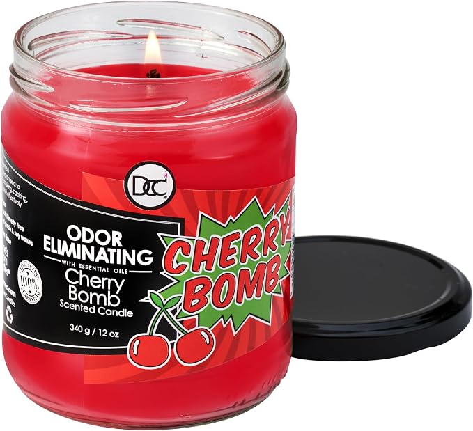 Cherry Bomb Odor Eliminating Highly Fragranced Candle - Image 3