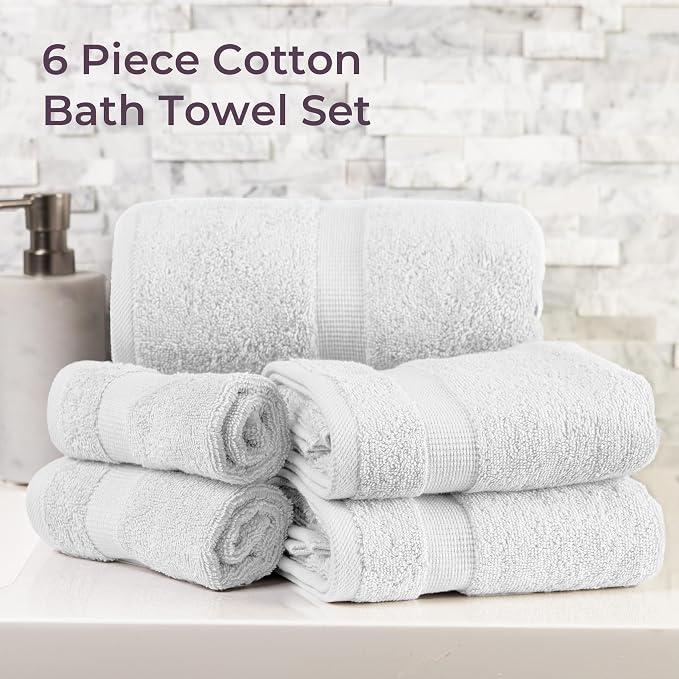 Lavish Home 6 Piece Towel Set - Image 5