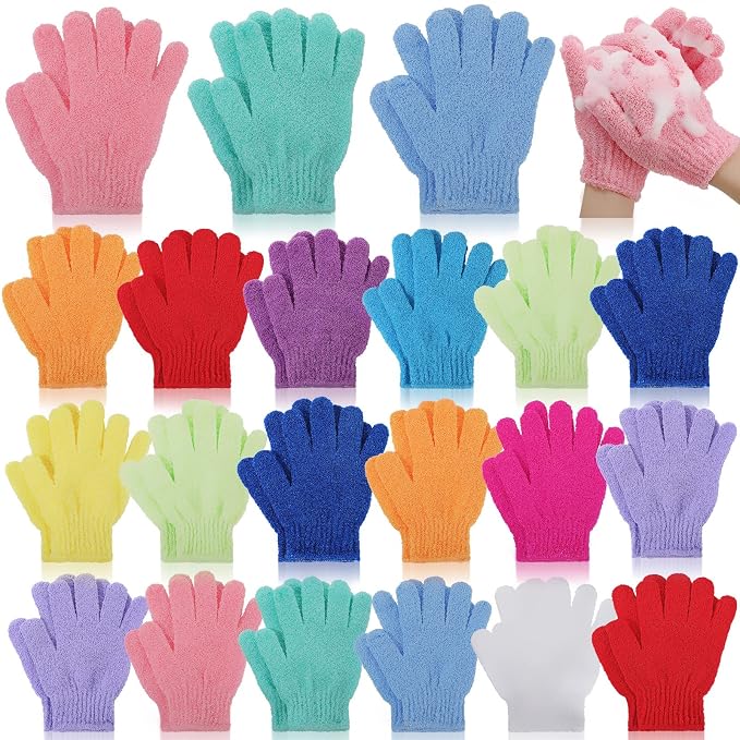 Tegeme 50 Pcs Exfoliating Gloves by Tegeme