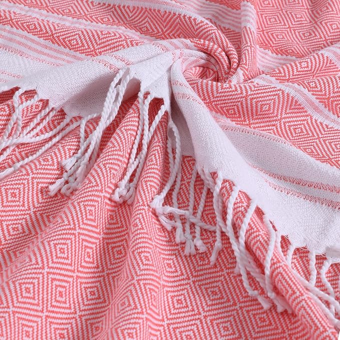 Genovega 6 Packs Oversized Turkish Beach Towels Set Bulk 74"x38" Extra Large - Image 3