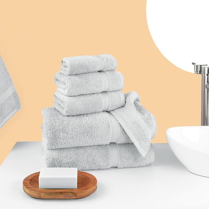 Chakir Turkish Linens Luxury Spa and Hotel Quality Premium Cotton 6-Piece Towel - Image 2